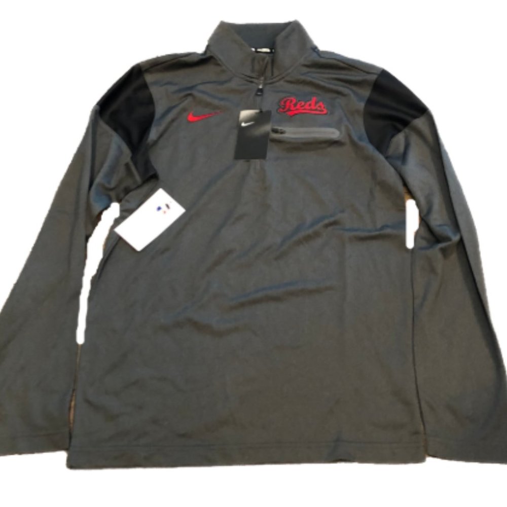 NWT Cincinnati Reds Nike Elite HZ Pullover Jacket